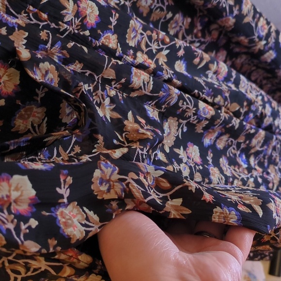 Free People Samara Sleeveless Plunging Neckline Floral Print Tapered Jumpsuit - Picture 9 of 12